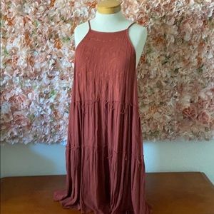 🌺 Mossimo XXL Dress Burnt Orange Boho Chic